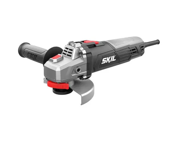 Polizor unghiular Skil 9020 AA, 600 W, 220-240 V, 115 mm diametru disc, 12000 RPM, M14, maner lateral, cheie accesorii, set flanse