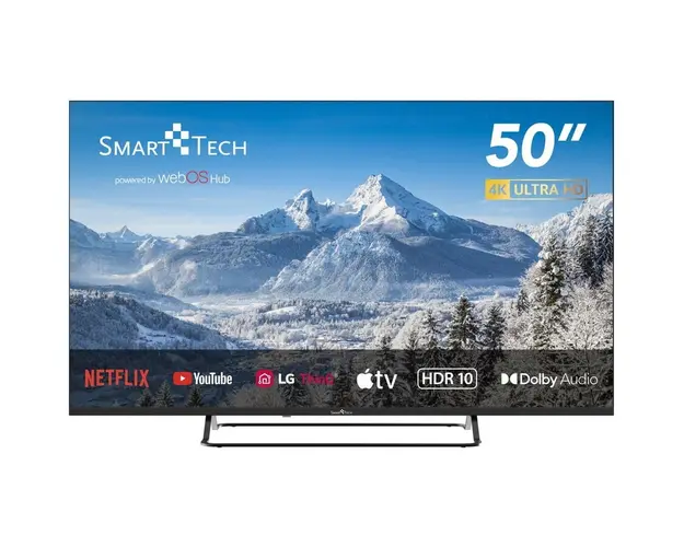 Televizor LED SmartTech 50UW02V, 126 cm, Smart WebOS, 4K Ultra HD, Clasa E