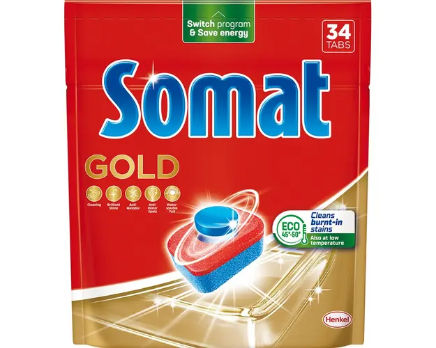 Detergent pentru masina de spalat vase Somat Gold, 34 spalari
