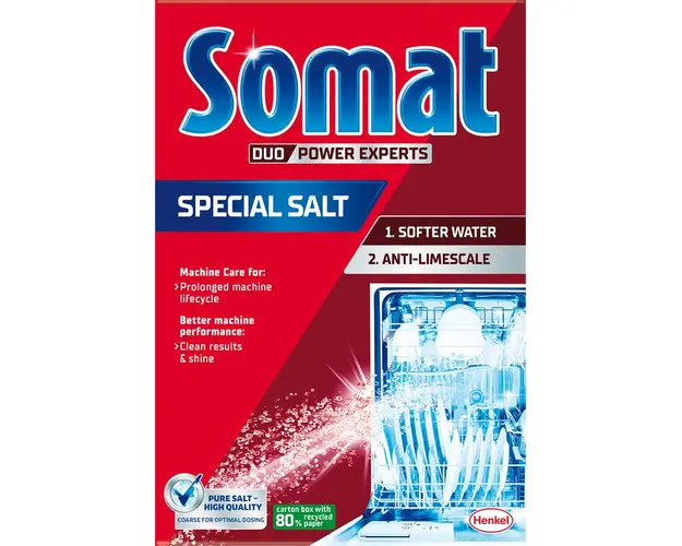Sare dedurizanta Somat 3X Action pentru masina de spalat vase, 1.5 kg