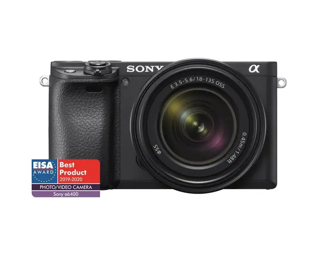 Aparat foto Mirrorless Sony Alpha A6400 MB, 24.2 MP, APS-C, E-mount, 4K HDR, 4D Focus, Time-lapse, ISO 100-32000, Negru + Obiectiv SEL18135 18-135 mm