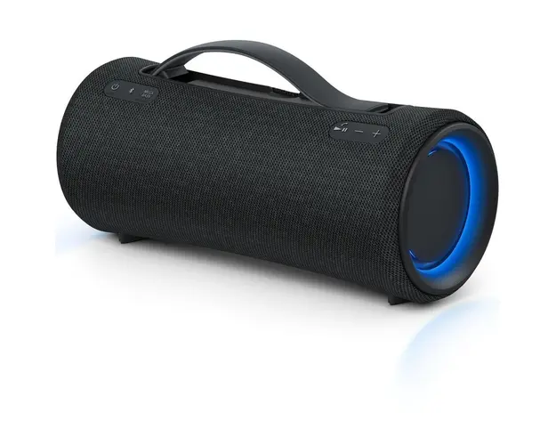 Boxa portabila Sony SRS-XG300B, MEGA BASS, Efect de lumini, Bluetooth, Rezistenta la apa IP67, Autonomie 25 ore, Incarcare rapida, Incarcare telefon, Negru