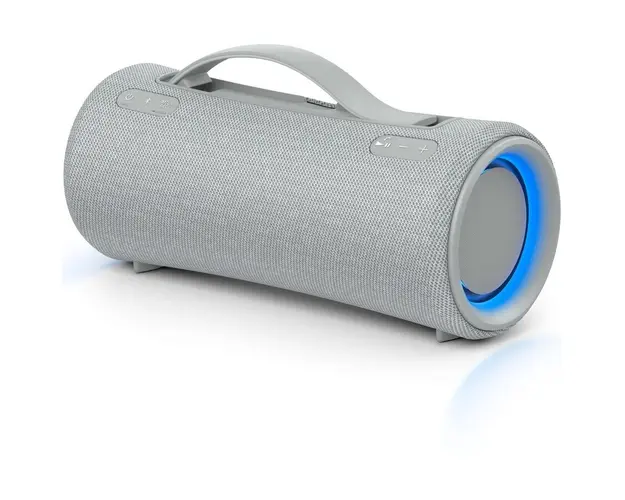 Boxa portabila Sony SRS-XG300H, MEGA BASS, Efect de lumini, Bluetooth, Rezistenta la apa IP67, Autonomie 25 ore, Incarcare rapida, Incarcare telefon, Gri