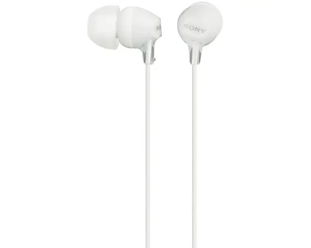Casti In-Ear Sony MDR-EX15LPW, Cu fir, Alb