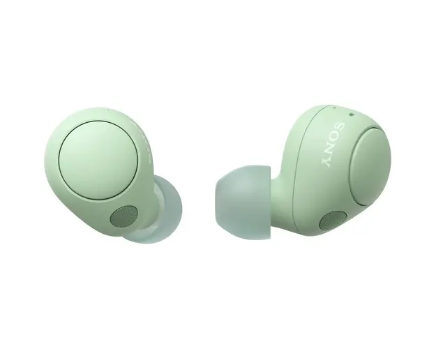 Casti In-Ear Sony WF-C700NG, True Wireless, Noise Cancelling, Bluetooth, Microfon, Conexiune multipunct, Fast Pair, IPX4, Autonomie baterie 20 ore, Verde