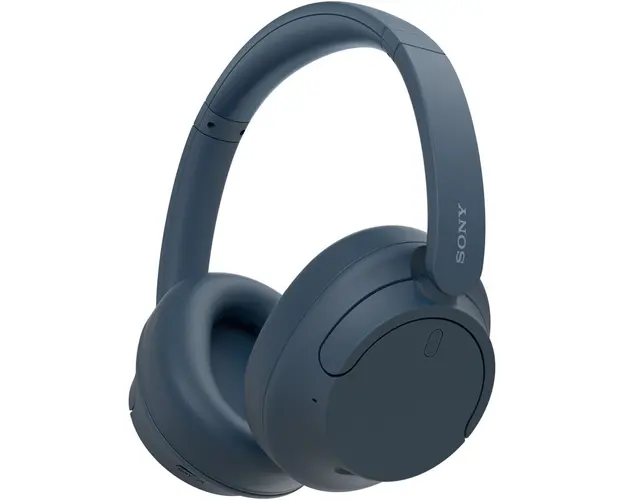 Casti Over the Ear Sony WH-CH720NL, Noise Cancelling, Wireless, Bluetooth, Microfon, Multipoint connection, Quick Charge, Autonomie 35 ore, Albastru