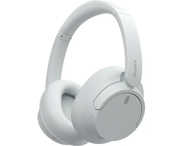 Casti Over the Ear Sony WH-CH720NW, Noise Cancelling, Wireless, Bluetooth, Microfon, Multipoint connection, Quick Charge, Autonomie 35 ore, Alb