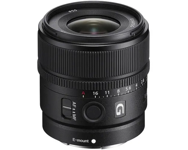 Obiectiv Sony, montura E, 15mm, F1.4 G, Negru