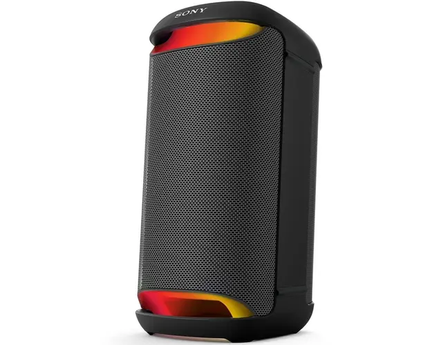Sistem audio portabil Sony SRS-XV500, MEGA BASS, Bluetooth, LDAC, Wireless, IPX4, Party Connect, Karaoke, Iluminare LED, 25 ore autonomie, Negru