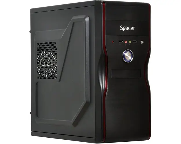 Carcasa Middle-Tower ATX, sursa SPS-ATX-450, Mercury, Black