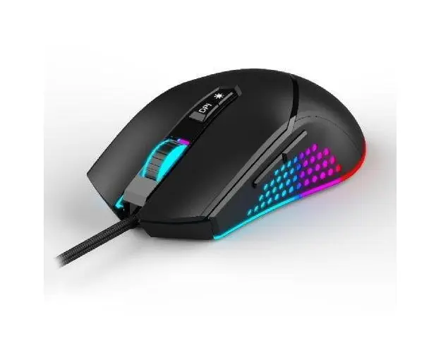 Mouse Gaming Spacer SPGM-ALIEN-NOVA, USB, 12.000 dpi, iluminare RGB (Negru)