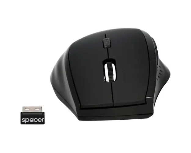 Mouse wireless Spacer SPMO-291, 2.4 GHz, 6D, Black