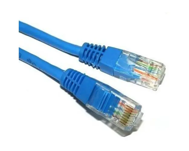 Patch cord UTP Cat5e, cupru-aluminiu, 2m, albastru, AWG26