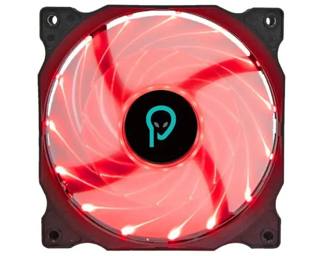 Ventilator 120mm, 2000RPM, red