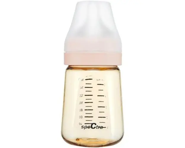 Biberon anticolici premium Spectra, cu tetina S, galben, 160 ml