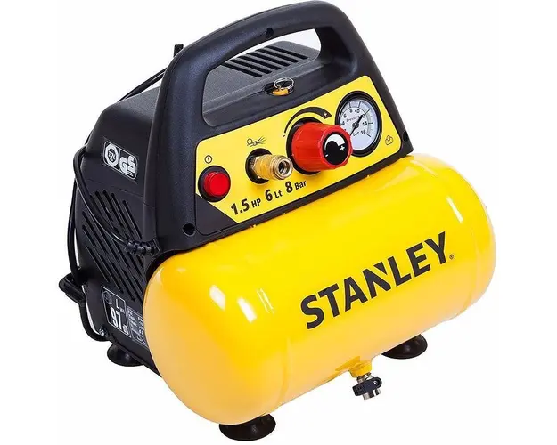 Compresor Orizontal 6L Fara Ulei Stanley DN 200/8/6 1.5HP 180l/m 8 Bar