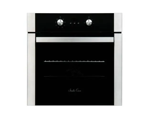 Cuptor incorporabil electric Studio Casa LN 605 Blk Venetia, 56 l, grill, termostat, programator digital, clasa A, inox/negru