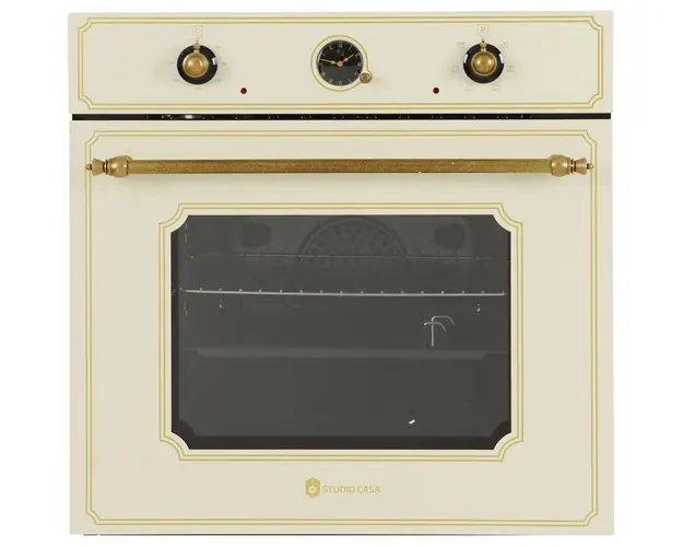 Cuptor incorporabil electric Studio Casa Toscana FE660 Avena, electric, 52 l, 6 functii, grill, clasa B, avena