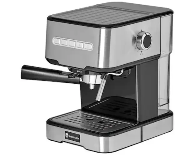 Espressor cu pompa Studio Casa Espresso Mio SC 2001, 850 W, 15 bar, 1.2 l, Inox