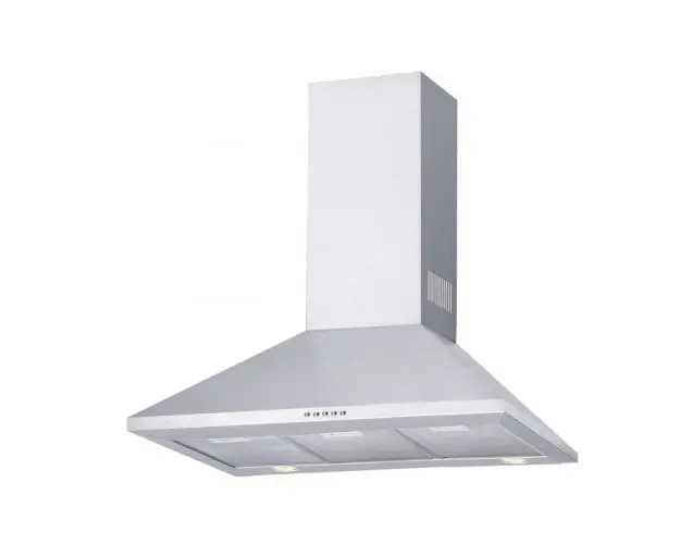 Hota decorativa Studio Casa Kamino 90 cm, Putere de absorbtie 550 m3/h, 1 motor turbo, 3 viteze, Inox