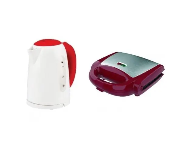 Pachet Fierbator Electric Missy Family Ket 1797 W/R si Sandwichmaker Tasty SC2127