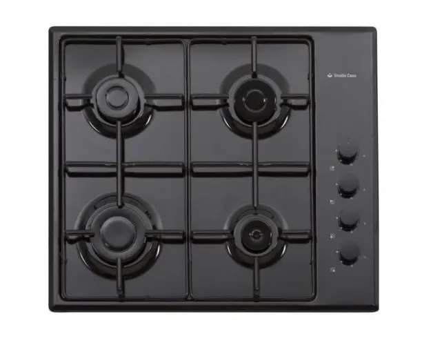 Plita pe gaz Studio Casa PG660 ISEO Black, 4 arzatoare gaz