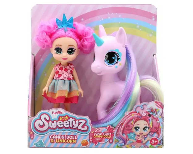 PAPUSA MINI, SWEETYZ CU UNICORN, 12 CM