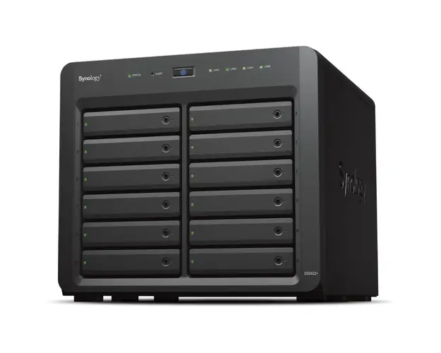 NAS DS2422+, 12 Bay-uri, Gigabit, Procesor AMD Ryzen V1500B, 2.2 GHz, 4 GB DDR4 ECC