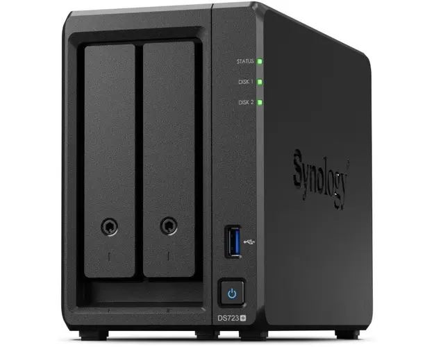 Network Attached Storage Synology DS723+ cu procesor AMD Ryzen R1600 2.6GHz, 2-Bay, 2GB DDR4