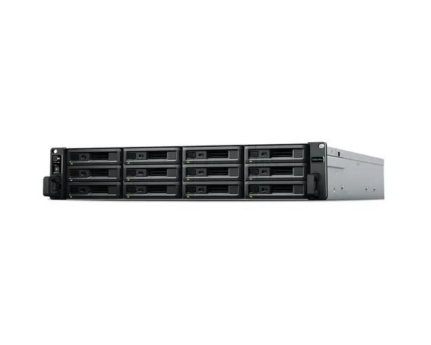 Nas RS3621RPXS, 12 Bay-uri, Procesor Intel Xeon D-1531, 8 GB DDR4, Gigabit (Negru)