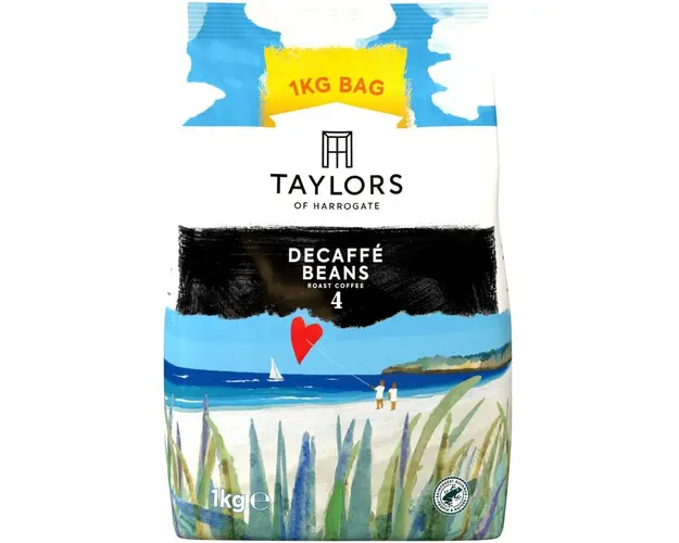 Cafea Boabe fara cofeina Taylors of Harrogate, 100% Arabica, 1 kg.