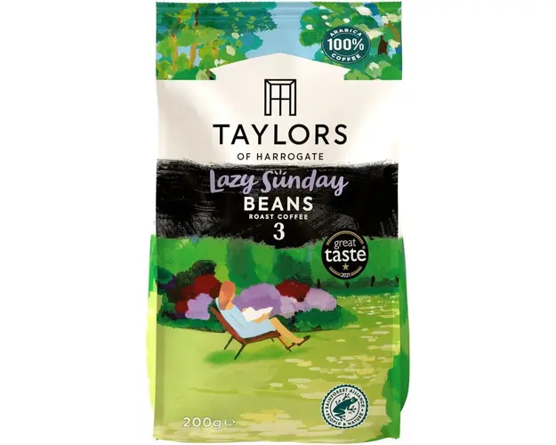 Cafea Boabe Lazy Sunday, Taylors of Harrogate, 100% Arabica, 200 g
