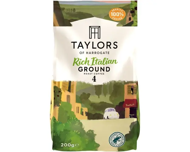 Cafea Macinata Rich Italian, Taylors of Harrogate, 100% Arabica, 200 g
