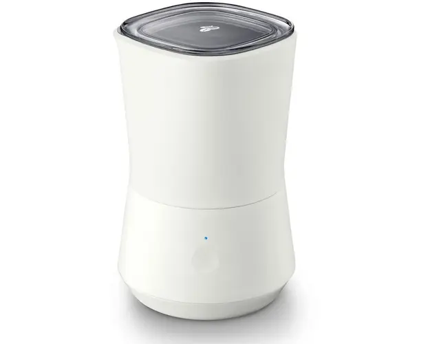 Aparat electric pentru spumarea laptelui Tchibo 625533, 250 ml, baza rotativa, alb