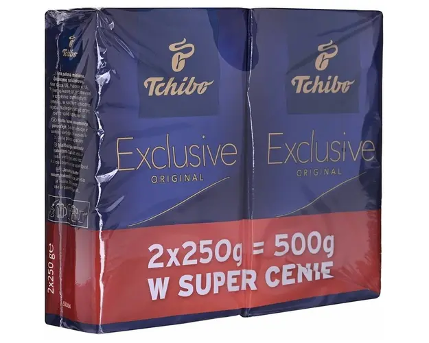 Cafea macinata Tchibo Exclusive, intensitate 4, 2 pachete x 250 g
