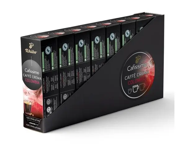 Set 8 x Capsule Tchibo Cafissimo Caffe Crema Colombia, 80 Capsule, 640 g
