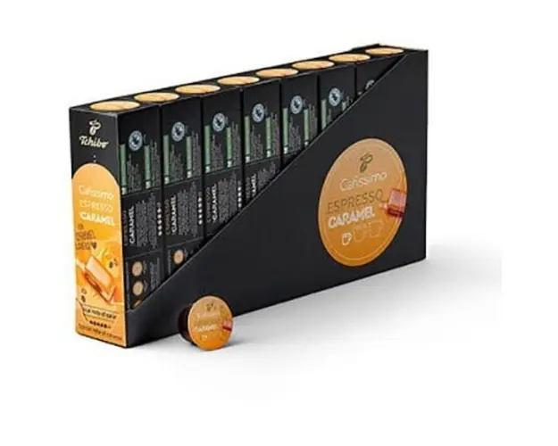 Set 8 x Capsule Tchibo Cafissimo Espresso Caramel, 80 Capsule