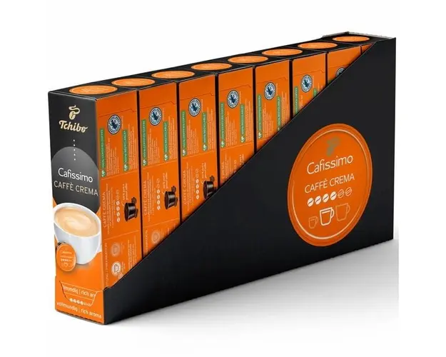 Set 8 x Pods Tchibo Cafissimo Caffe Crema Rich Aroma, 80 Pods, 560 g