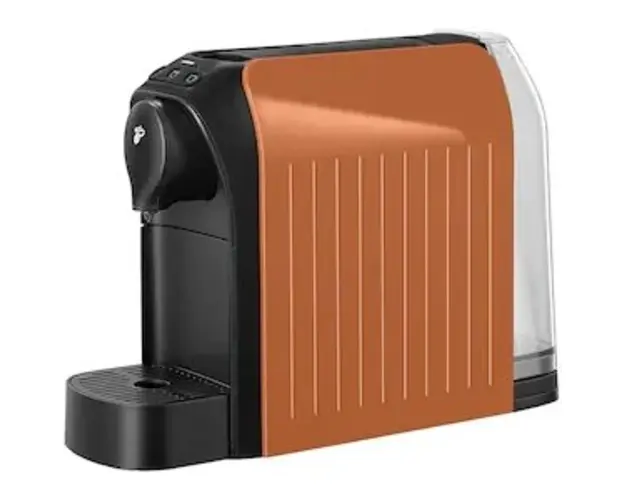 Espressor Tchibo Cafissimo easy Curcuma, 1250 W, 3 presiuni, 650 ml, Espresso, Caffe Crema, sertar capsule, Portocaliu