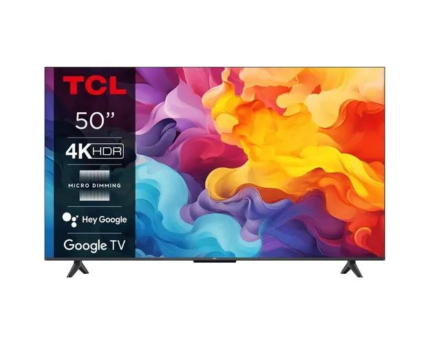 Televizor LED TCL 50V6B, 126 cm, Smart Google TV, 4K Ultra HD, Clasa F