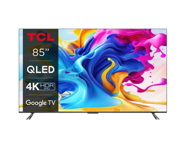 Televizor Smart TCL QLED 85C645, 214 cm, Android TV, 4K Ultra HD, Clasa G