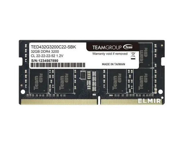 Elite - DDR4 - 32 GB - SO-DIMM 260-pin - unbuffered