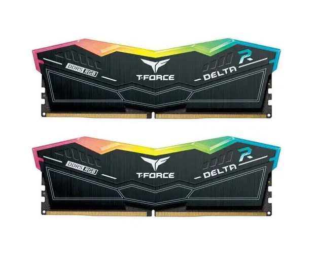 T-Force DELTA RGB - DDR5 - kit - 32 GB: 2 x 16 GB - DIMM 288-pin - 6400 MHz / PC5-51200 - unbuffered