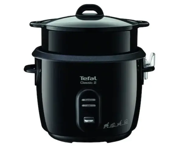 Aparat de gatit multifunctional Tefal RK103811, 600W, 3 programe, capacitate 5L, functie mentinere la cald, gatire la aburi, negru