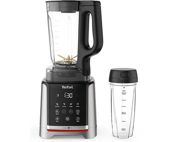 Blender Tefal InfinyMix+ BL91HD31, 1.75l, 1600W, 1 trepta viteza, Argintiu-Negru