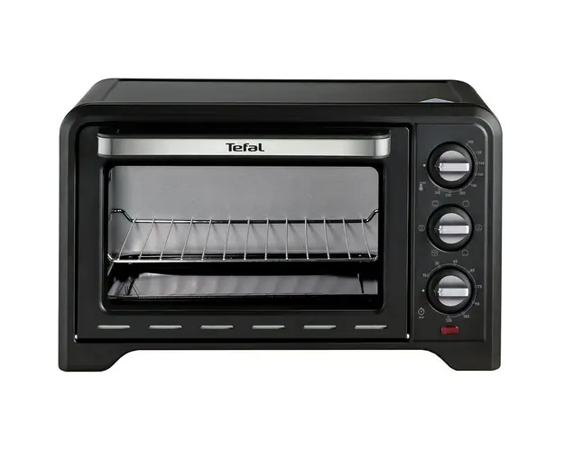 Cuptor cu convectie Optimo 19L OF444834, 240C, 1380W, 19L, Temporizator de pana la 120 min, 6 programe presetate, Negru