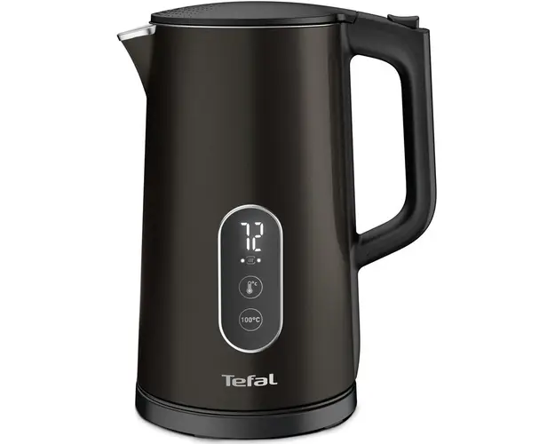 Fierbator Digital KI831E10, 5 trepte de temperature, functie Pastrare la cald, filtru anticalcar detasabil, Negru