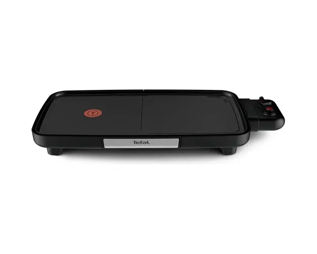 Gratar electric Tefal Plancha Booster CB641810, 2200 W, Power Boost, termostat ajustabil, suprafata antiaderenta Tefal Resist+, indicator thermospot, negru