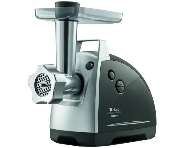 Masina de tocat carne Tefal HV8 Plus 9 in 1 NE688837, 2200W, 3 site, capacitate procesare 4.5KG, functie reverse, negru/argintiu