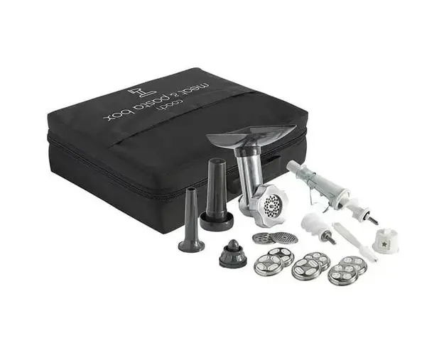 Set 5 accesorii Tefal Coach Meat &amp; Pasta XF651038, pentru tocat carnea, preparare de Kebbe si carnati, coulis, paste si biscuiti